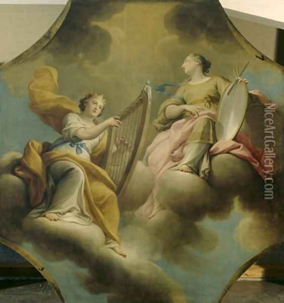 Allegory of the Muses Oil Painting - Andrea Casali
