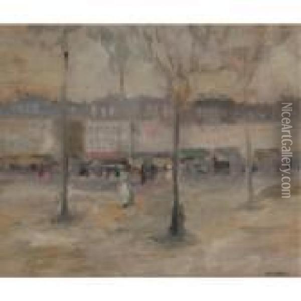 A View Of Paris Oil Painting - Robert Henri