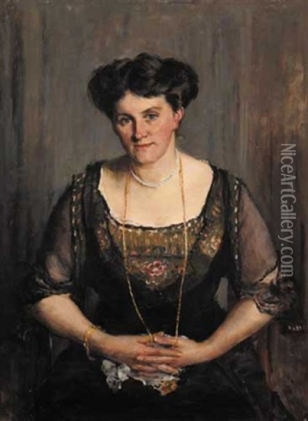 Miss Griffith Oil Painting - Sarah Henrietta Purser