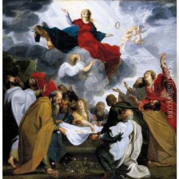 The Assumption Of The Virgin Oil Painting - Antonius Sallaert