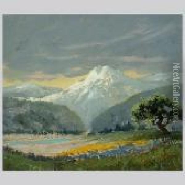 Californiamountain Landscape Oil Painting - Frank J. Girardin