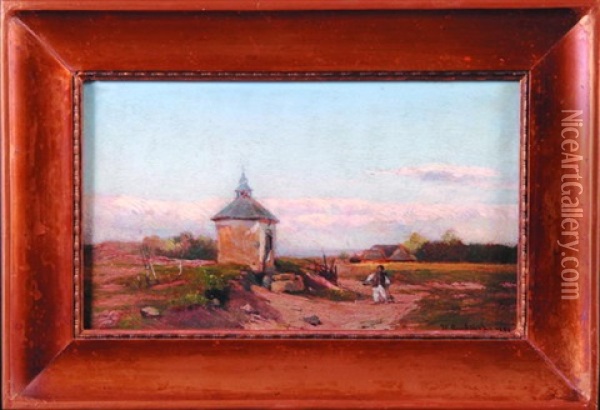 Kaplica W Szczawniku Oil Painting - Henryk Grabinski