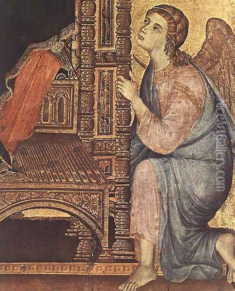 Rucellai Madonna (detail 3) 1285 Oil Painting - Duccio Di Buoninsegna