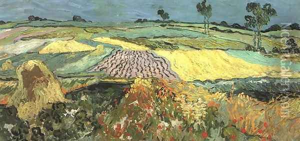 Wheat Fields Near Auvers Oil Painting - Vincent Van Gogh
