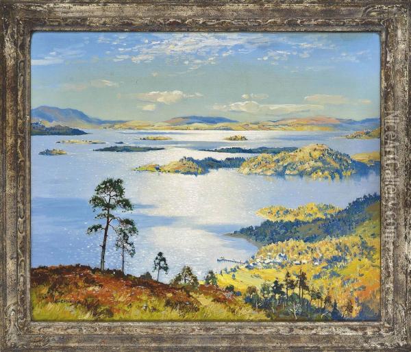 Loch Lomond Oil Painting - Robert Houston