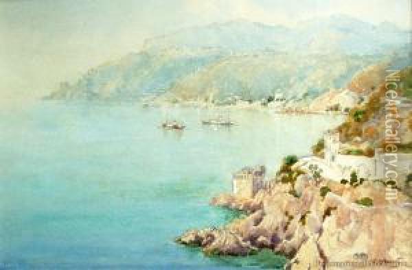 Saracen Tork, Majori, Southern Italy Oil Painting - Charles Henry Howorth
