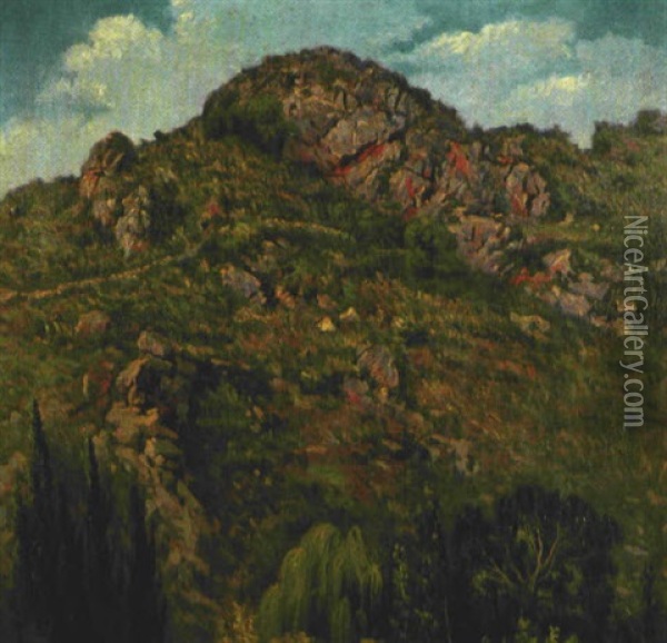 Paisaje De La Sierra De Cordoba, Argentina Oil Painting - Ricardo Lopez Cabrera