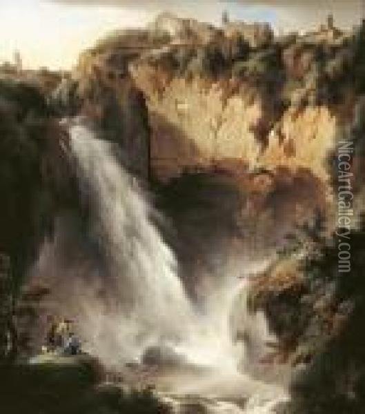 La Cascade De Tivoli Oil Painting - Michael Wutky