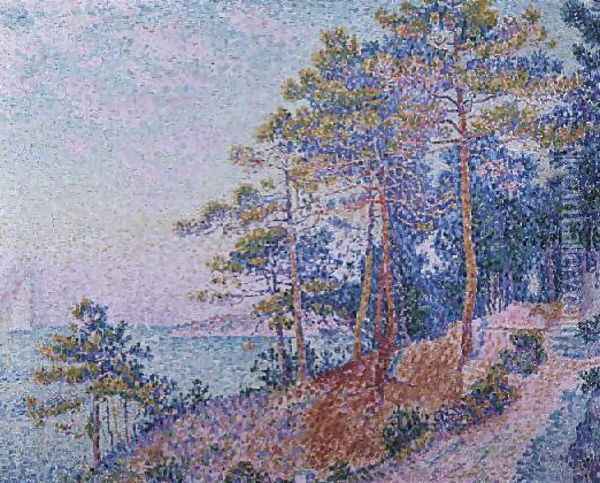 St. Tropez, the Custom's Path, 1905 Oil Painting - Paul Signac