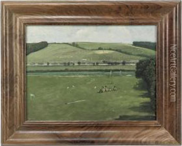 Codford St. Mary, Salisbury Plain Oil Painting - Rex John Whistler