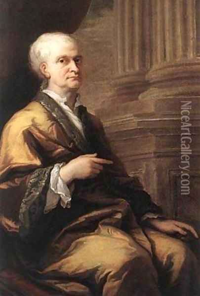 Sir Isaac Newton 1709-12 Oil Painting - Joseph Heard