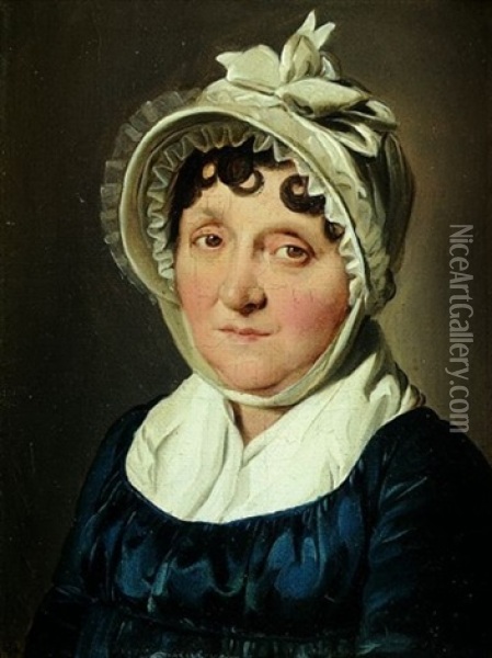 Portrait De Madame Puget(?) Oil Painting - Louis Leopold Boilly