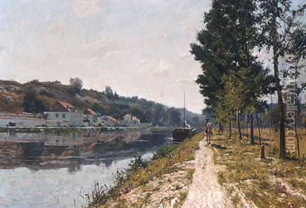 Banks of the Loing Oil Painting - William Lamb Picknell