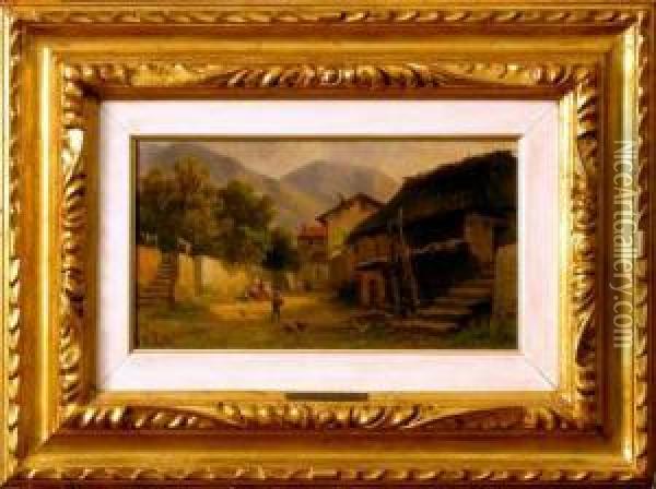 Case Di Campagna Oil Painting - Giovan Battista Lelli