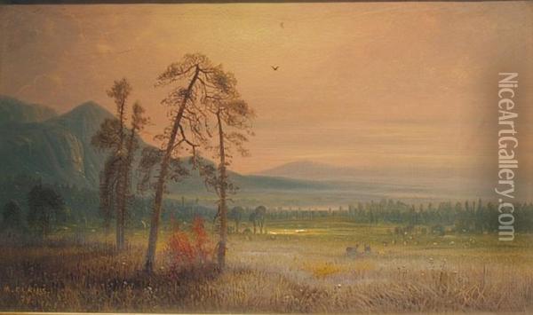 Mountain Landscape Oil Painting - Henry Arthur Elkins