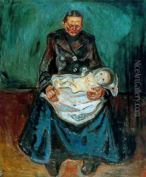 Inheritance Oil Painting - Edvard Munch