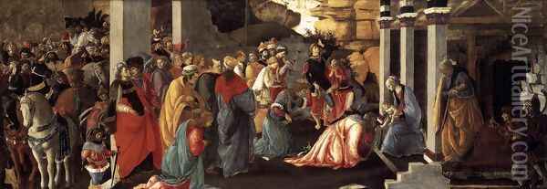 Adoration of the Magi 1465-67 Oil Painting - Sandro Botticelli