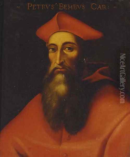 Portrait of Cardinal Pietro Bembo (1470-1547) Oil Painting - Tiziano Vecellio (Titian)