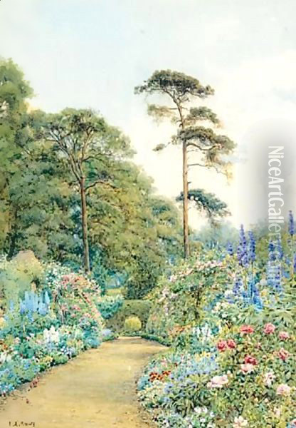 Golders Park, Hampstead Oil Painting - Ernest Arthur Rowe