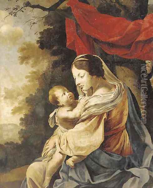 The Virgin and Child 2 Oil Painting - Simon Vouet