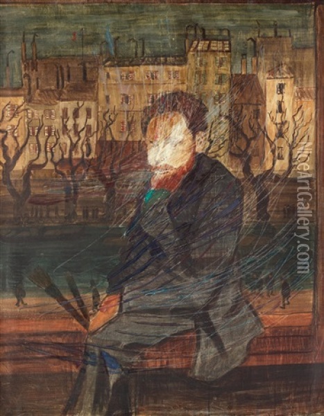 Portrait Of Werner Sundblad Oil Painting - Ivar Arosenius