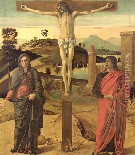 Calvary, c.1465-70 Oil Painting - Giovanni Bellini