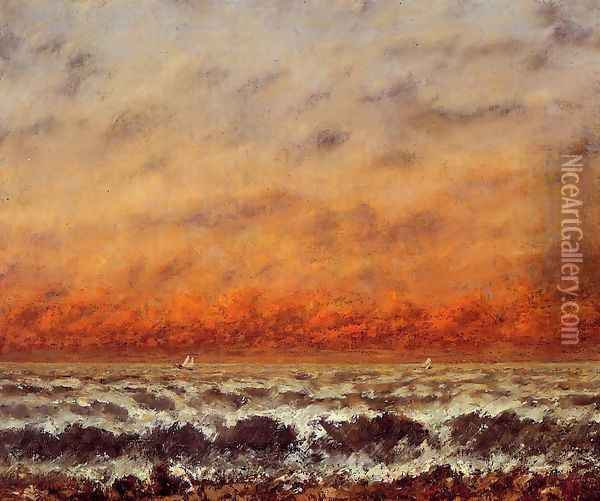 Seascape I Oil Painting - Gustave Courbet