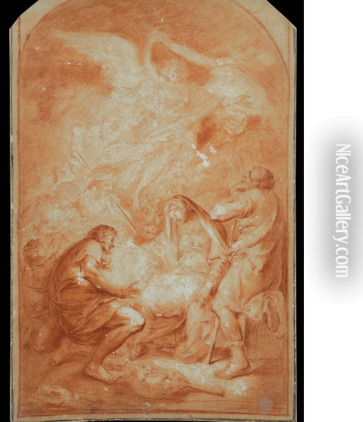 Adorazione Dei Pastori Oil Painting - Domenico Guidobono
