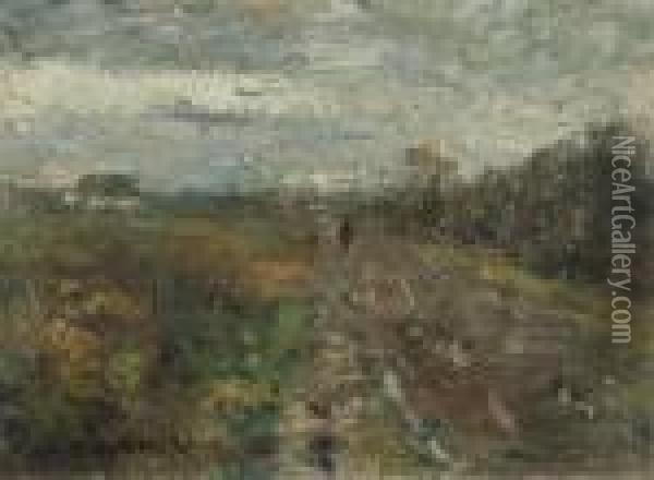Norddeutsche Landschaften Oil Painting - Rudolf Hockner