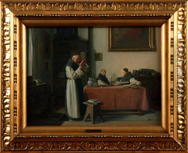Kardinaler I Samsprak Oil Painting - Max Barascudts