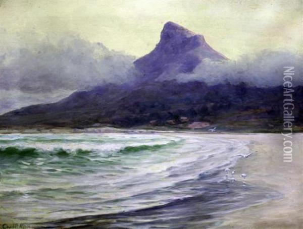Lions Head, Sea Point Oil Painting - Edward C. Churchill Mace