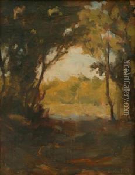 A Glimpse Of Sunshine Oil Painting - Leslie Wilkie