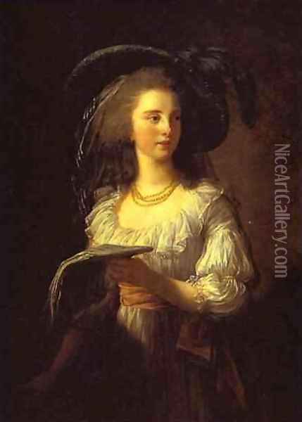 The Duchess de Polignac Oil Painting - Elisabeth Vigee-Lebrun