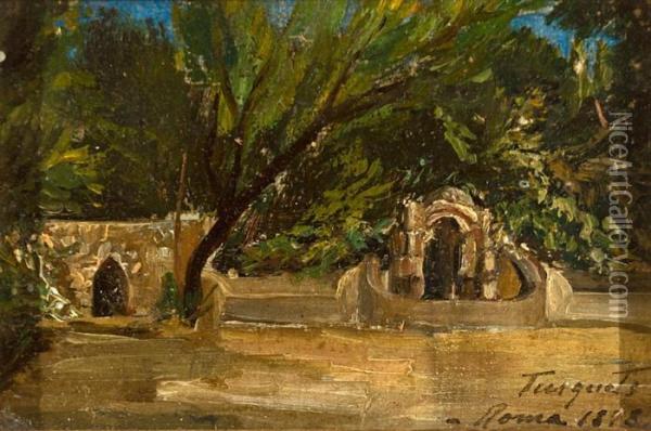 Jardin Oil Painting - Ramon Tusquets y Maignon