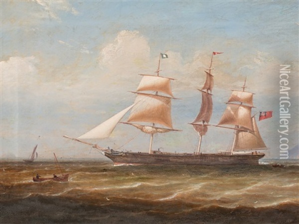 Clipper Ship Oil Painting - Samuel Walters