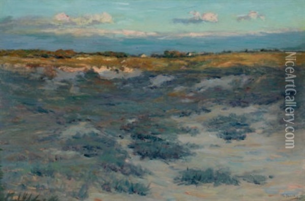 Heather Plain, Easthampton, Long Island Oil Painting - Henry Golden Dearth