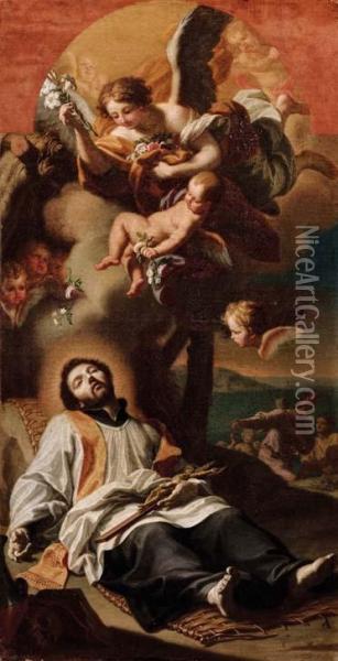 Morte Di San Francesco Saverio Oil Painting - Gaetano Lapis