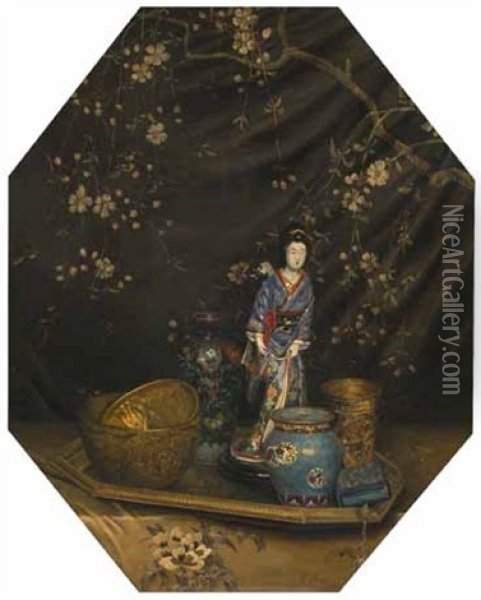 Asiatische Kunst Oil Painting - Frieda Kniep