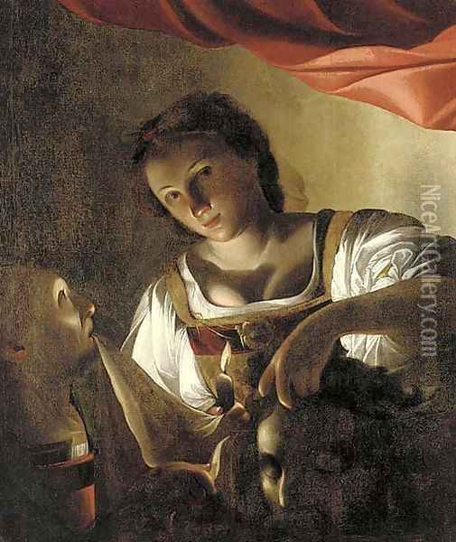 Judith with the head of Holofernes Oil Painting - Paolo Veneziano