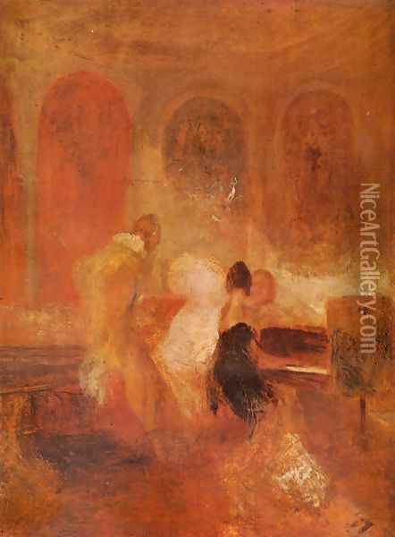 Music company, Petworth Oil Painting - Joseph Mallord William Turner