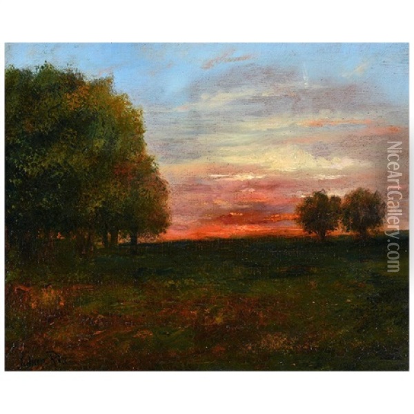 Dawn Landscape Oil Painting - Julian Walbridge Rix