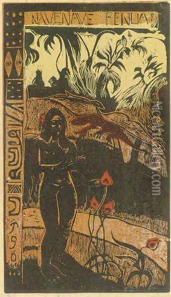 Nave Nave Fenua (Fragrant Isle) Oil Painting - Paul Gauguin