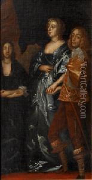 Anna Sophia Oil Painting - Sir Anthony Van Dyck