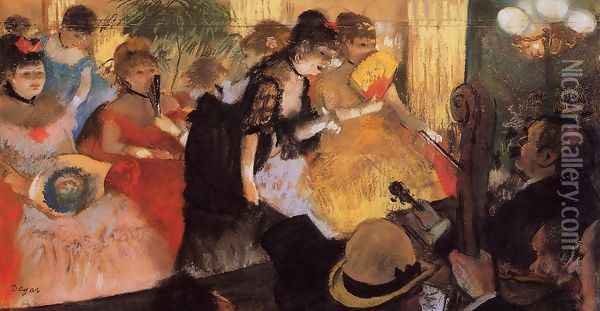 The Cafe Concert Oil Painting - Edgar Degas