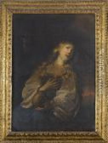 Maria Maddalena Penitente Oil Painting - Giovanni Gioseffo da Sole