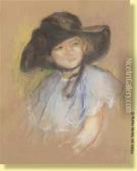 Elegante Au Chapeau Oil Painting - Georges Lemmers
