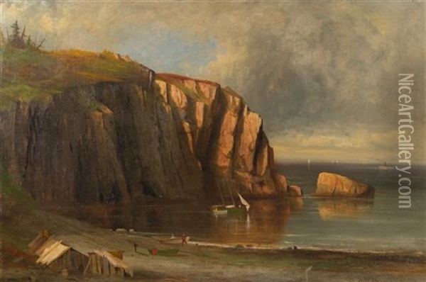 Northern Head, Grand Manan Island, New Brunswick Oil Painting - Samuel W. Griggs