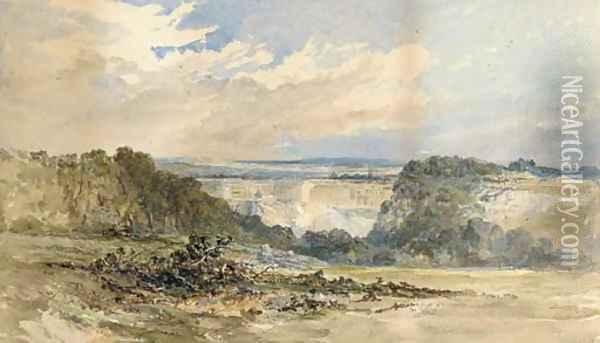 The Avon Gorge, Bristol Oil Painting - Charles Branwhite