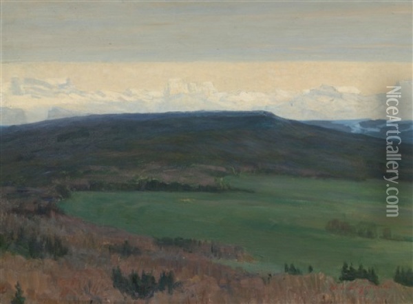 View From Loorenkopf Oil Painting - Wilhelm Ludwig Lehmann