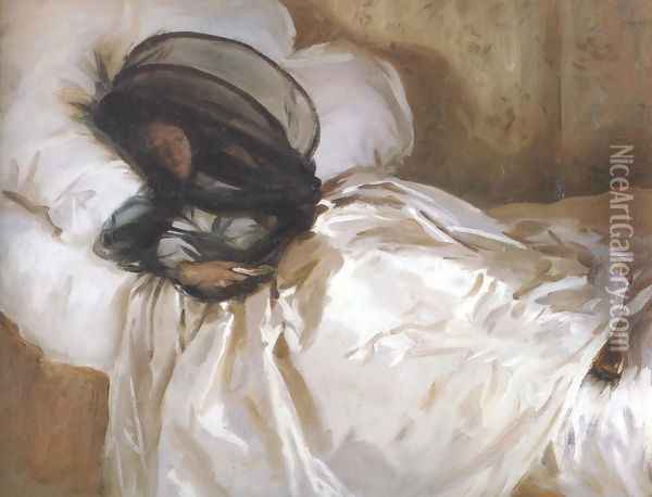 The Mosquito Net 1912 Oil Painting - John Singer Sargent